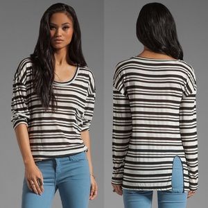 ✨HP✨ Blue Life Stripe Long Sleeve Best Bum Jersey Top